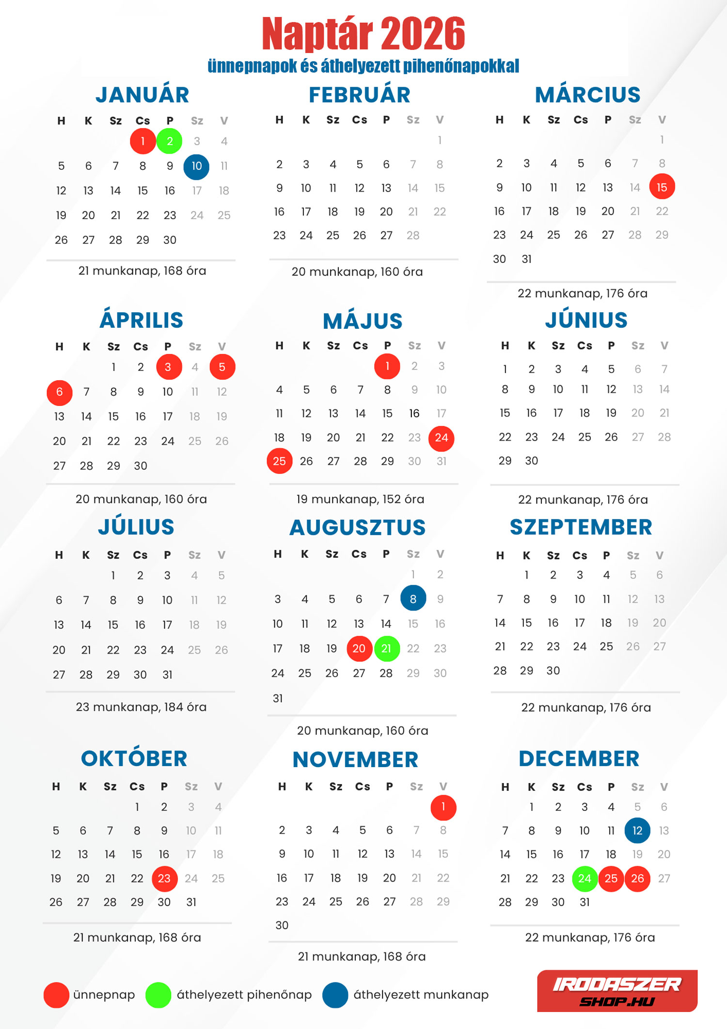 Naptár 2026