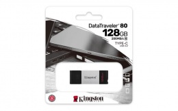 Pendrive, 128GB, USB-C, KINGSTON "DataTraveler 80"