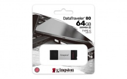 Pendrive, 64GB, USB-C, KINGSTON "DataTraveler 80"
